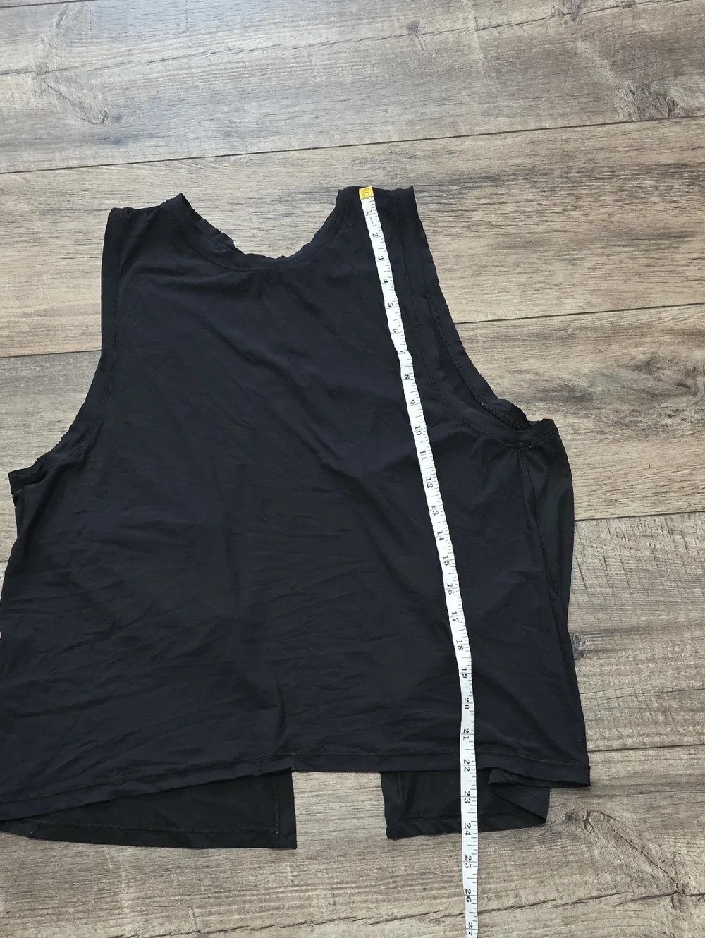 Lululemon Open Back Black Athletic Tank Top